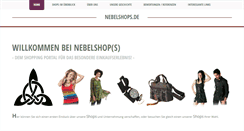 Desktop Screenshot of nebelshops.de